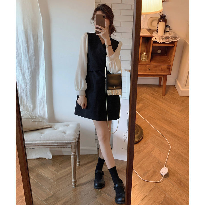 Đầm Dáng Ngắn Tay Dài Chiết Eo Thời Trang Trẻ Trung Dành Cho Bạn Nữ | BigBuy360 - bigbuy360.vn