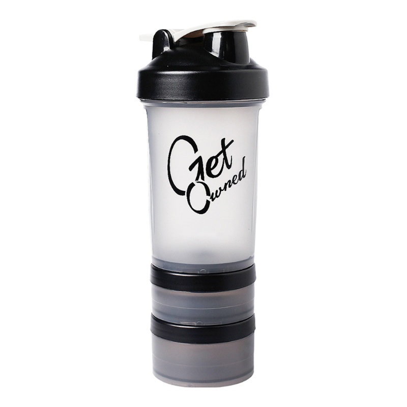 Bình Lắc Protein 500ml Bằng Nhựa Thiết Kế Nhỏ Gọn Tiện Dụng Mang Theo Du Lịch / Tập Gym
