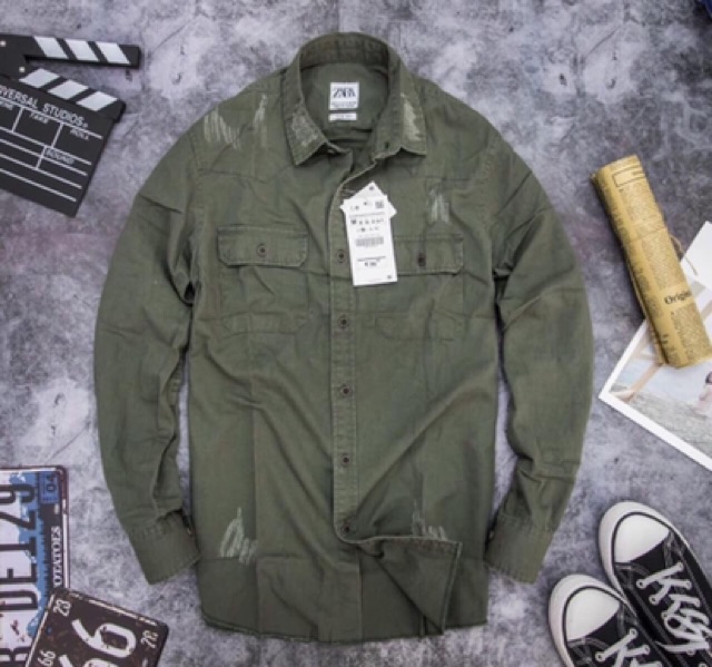 ⚡️⚡️Áo sơmi denim Zr⚡️⚡️