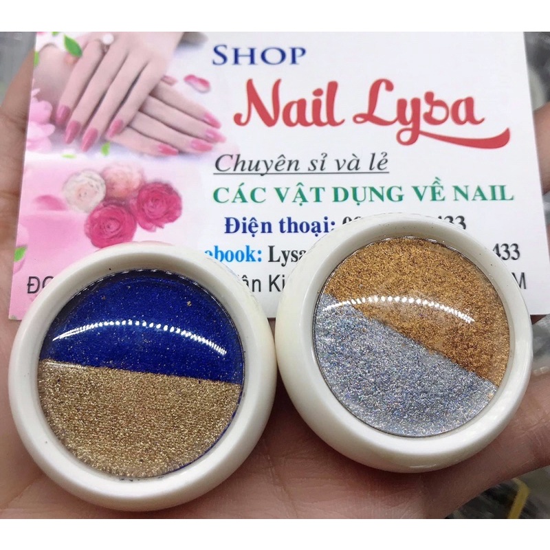 Bột tráng gương nén  trang trí móng xinh