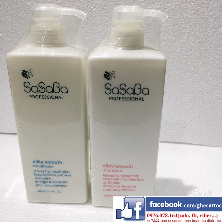 CẶP DẦU GỘI XẢ SASABA 800mlx2