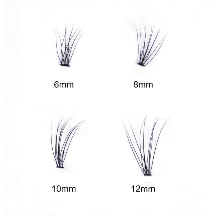 Đặt 60 Lông mi giả chùm MONCHERY mi giả tự nối độ dày 0.1 và độ dài 8-12mm