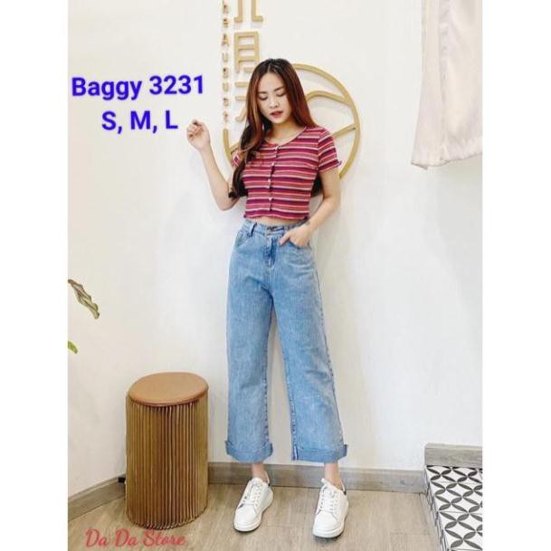 [ BIG SALE  ] Quần Jean Nữ Baggy ống buông 230 - Rách 2 Sườn  - Sành Điệu  , Cá Tính - Phong Cách BADGIRL | BigBuy360 - bigbuy360.vn