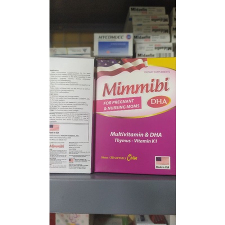 Mimmibi - Bổ sung dưỡng chất trong giai đoạn phụ nữ mang thai và cho con bú - 30 viên - hinew