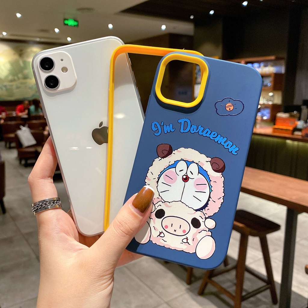 Ốp Điện Thoại Hình Doraemon Ba Trong Một Cho for iPhone13Pro for iPhone12Pro 7p for iPhone12 11 13Promax 12Promax