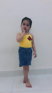Áo bé gái 2 dây cotton 4 chiều