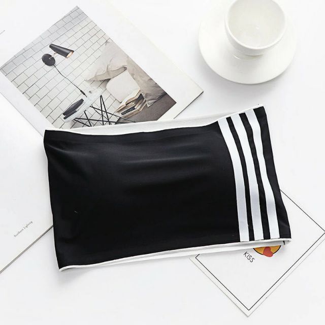 Bra Đúc Su Quây Không Dây Phối Kẻ mã 8007