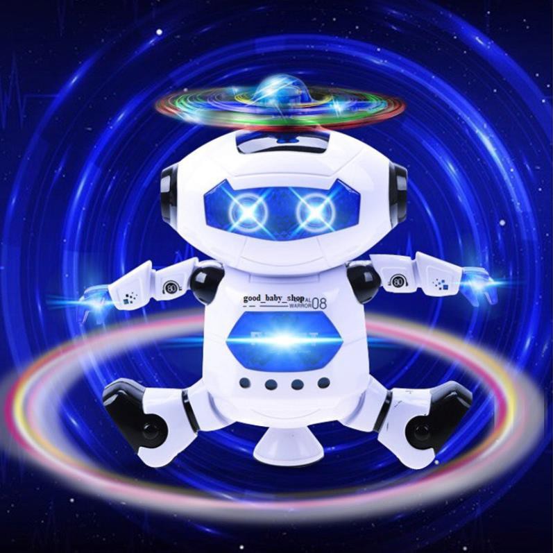 Robot Thông Minh Nhảy MúaTheo NHạc Xoay 360 Độ DANCE ROBOT Dành cho bé từ 18M+