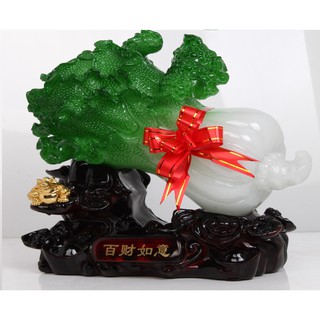 Bắp cải thiềm thừ, vật phẩm phong thủy trang trí nhà cửa và bàn làm việc