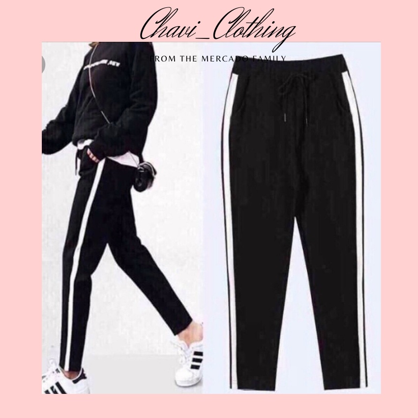 Quần sọc trắng có túi kiểu dáng baggy chất đẹp