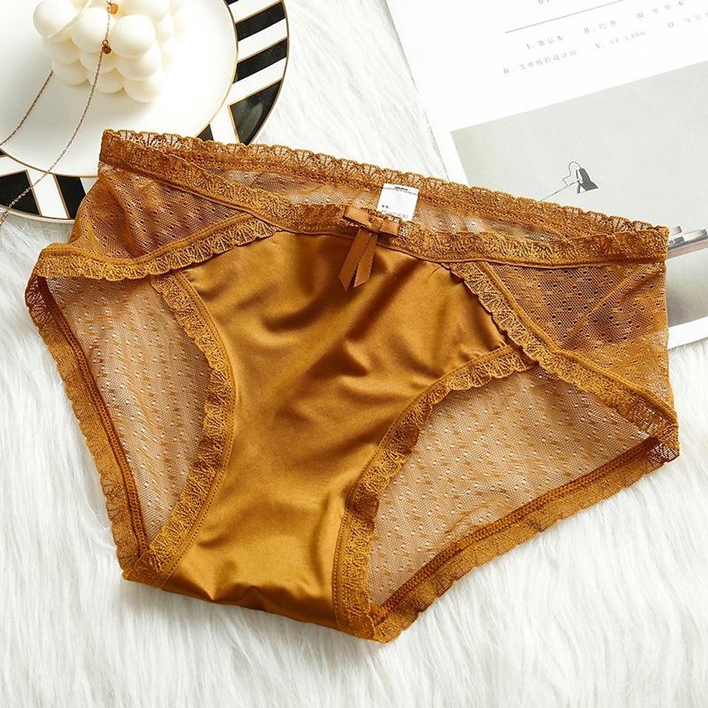 Quần lót ren phối lụa siêu sang chảnh 662 (lẻ1c)