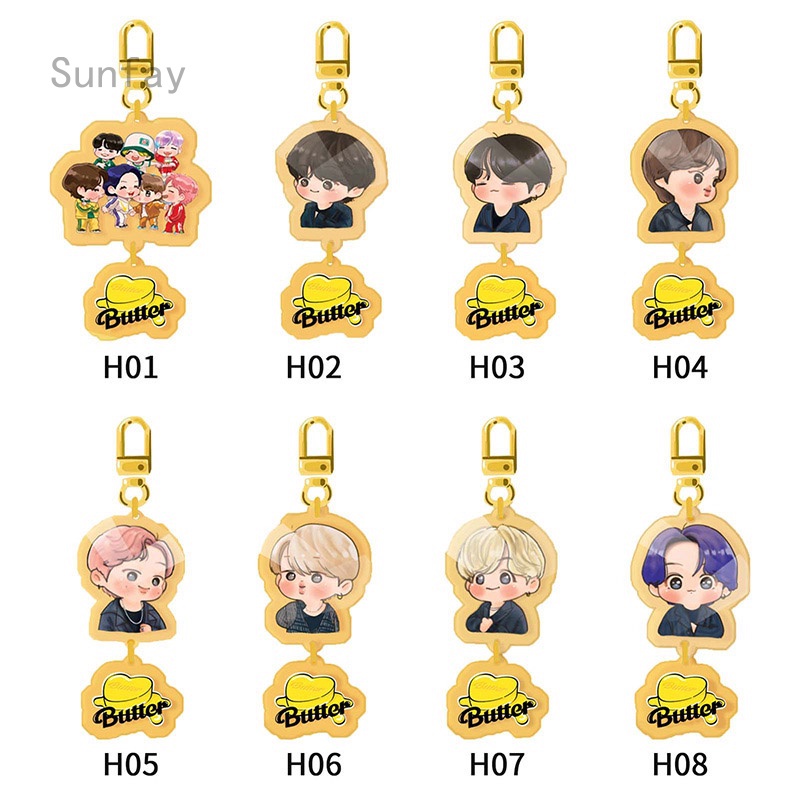 Móc Khóa Acrylic Hình Nhóm Nhạc Bts Mới