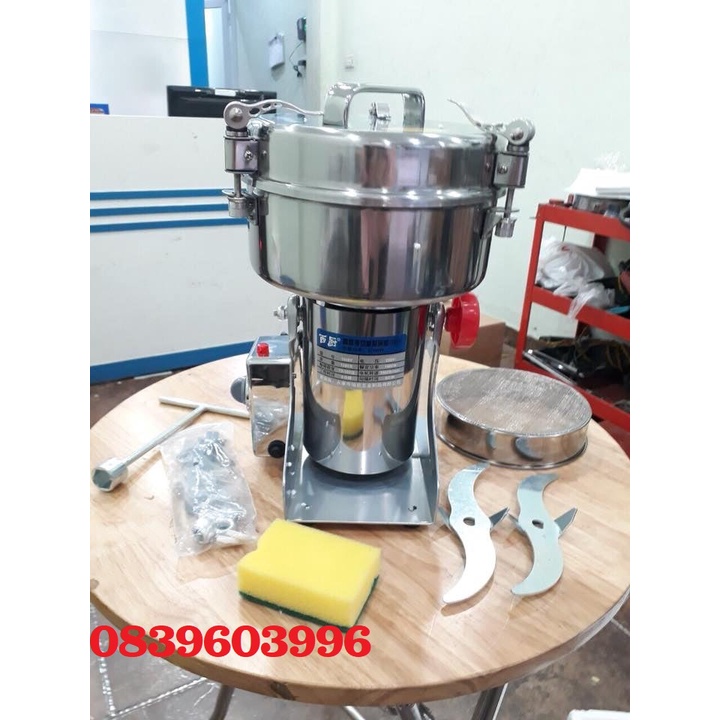 Máy xay, nghiền đồ khô, bột, ngũ cốc, thuốc bắc siêu mịn 1kg/mẻ