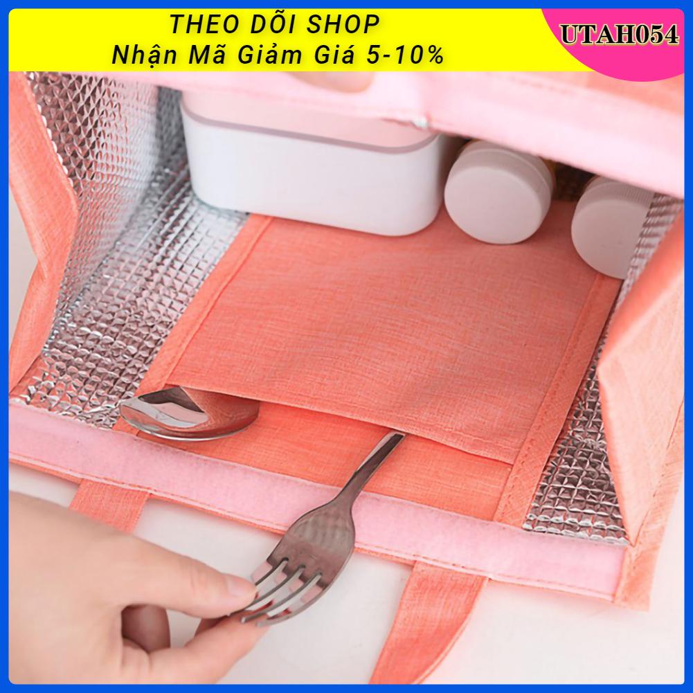 Utah054 Túi ăn trưa tote cách nhiệt làm mát có thể tái sử dụng chống thấm nước với túi bên trong để đi Đi dã ngoại ở trường