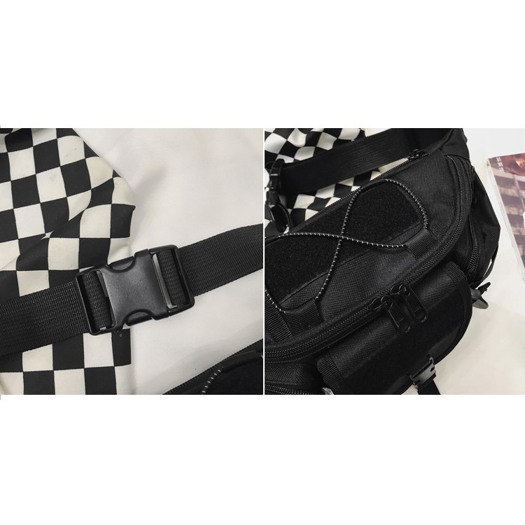 [Rẻ Vô Địch] Túi đeo chéo thời trang phong cách đường phố họa tiết dây phản quang