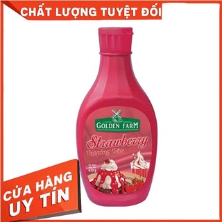 Xốt - sauce golden farm chai 630g - socola - caramel - dâu - matcha