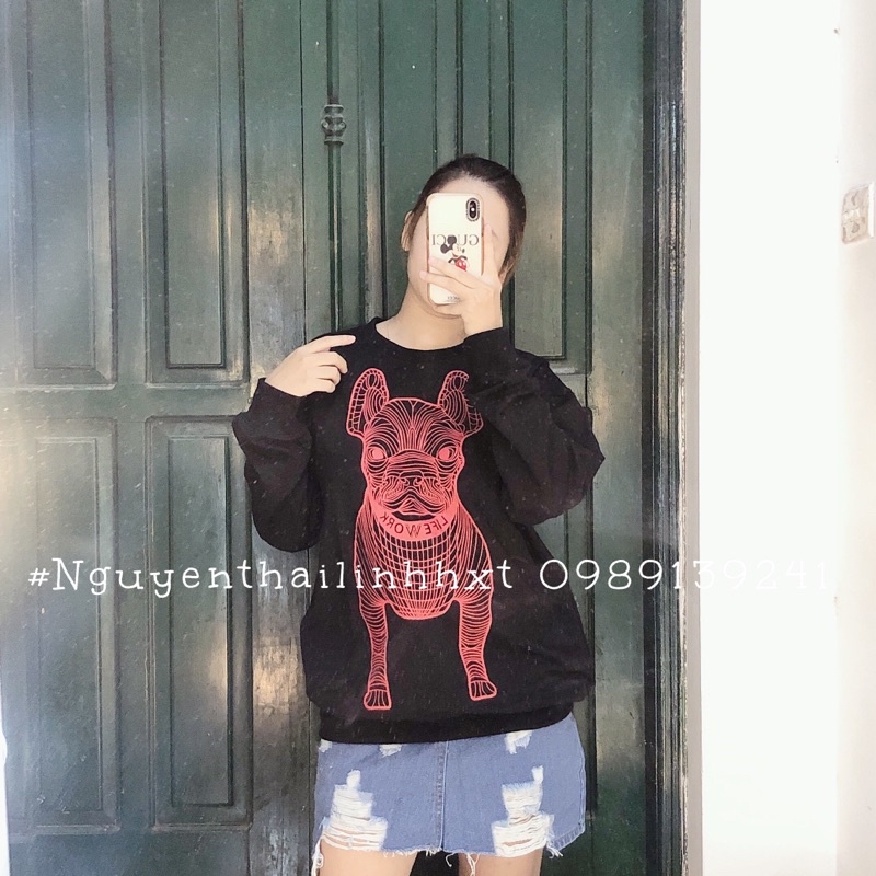 Áo nỉ sweater hoodie Lifework tay dài cổ tròn thun da cá hàng đẹp | BigBuy360 - bigbuy360.vn