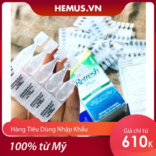 Nước mắt nhân tạo REFRESH PLUS Tear Drop Hộp 100 ống (Date 5/2023)