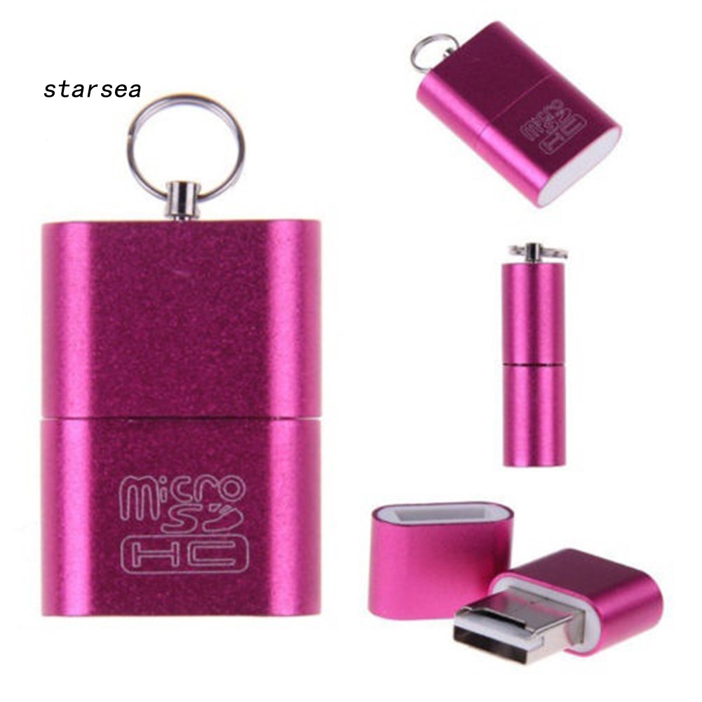 STSE_Useful Mini USB 2.0 Micro SD TF T-Flash Memory Card Reader Adapter Up to 480Mbps