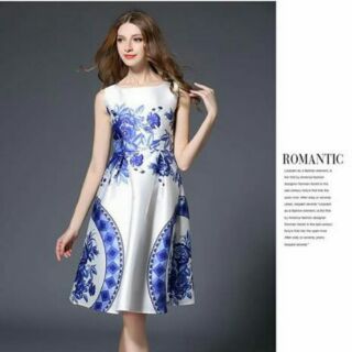 Đầm xòe vintage Quảng Châu cao cấp