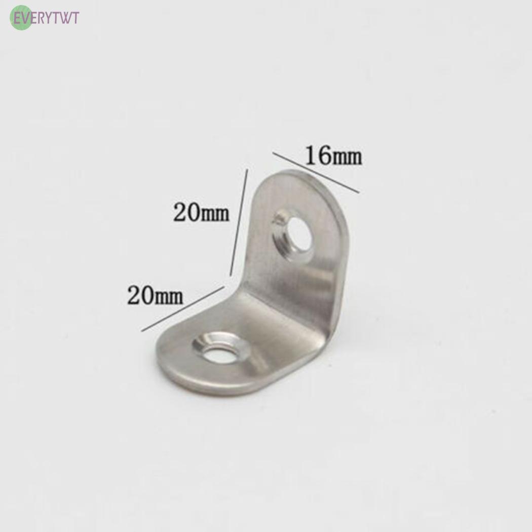 Bộ 10 Giá Đỡ Góc Vuông 90 Độ Bằng Thép Không Gỉ