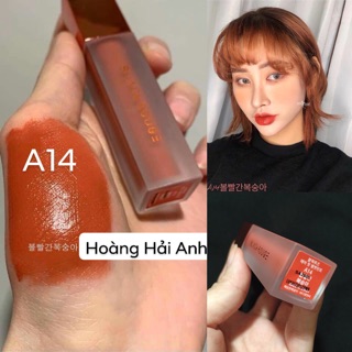 [FREE SHIP] Son Kem Blackrouge A14 Đỏ Đào Trầm