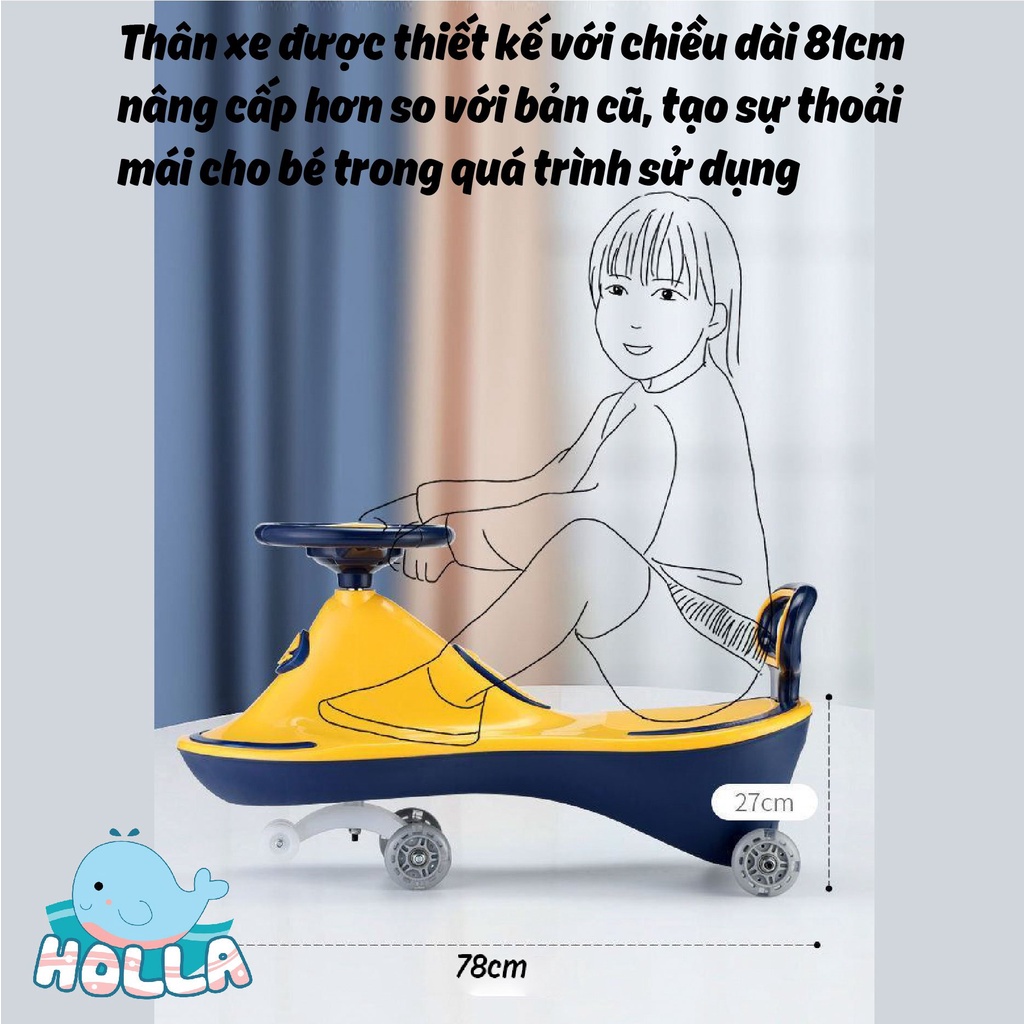 Xe Lắc Cá Heo Mới Holla HL-02190 Cho Bé