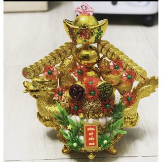 Tháp tỏi ngũ đậu Thuyền Rồng chở Tiền Vàng Tài Lộc