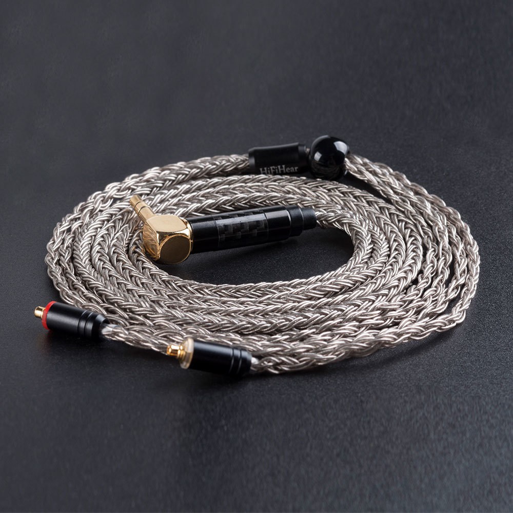 HiFiHear 16 Core Silver Plated Copper Cable MMCX/2Pin/QDC Connector For KZ ZSN ZS10 PRO ZSX AS16