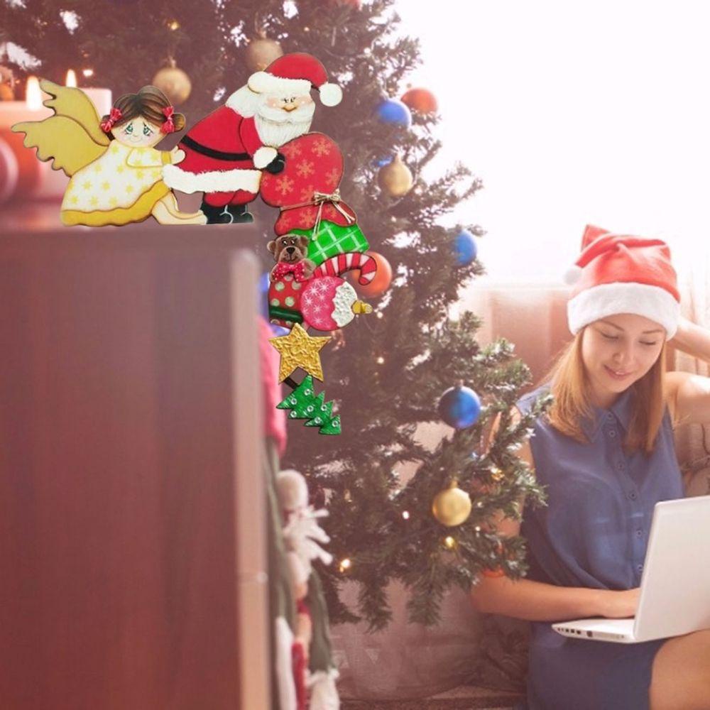 Khung Gỗ Trang Trí Giáng Sinh Hình Ông Già Noel