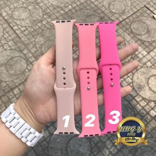 Dây đeo cao su Apple Watch màu hồng size 38/40mm 42/44mm MHIUY20