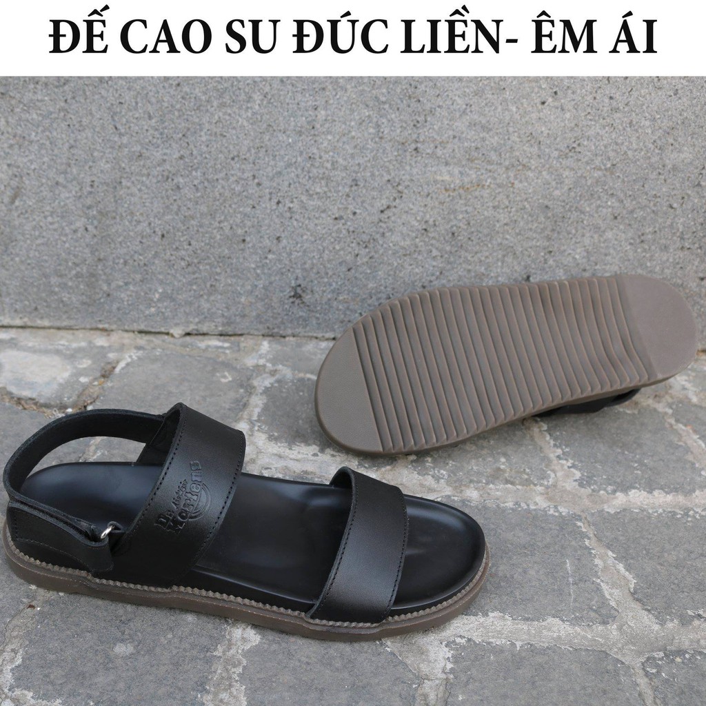 Dép xăng đan đế cao su đúc siêu dẻo quai ngang unisex mẫu mới nhất