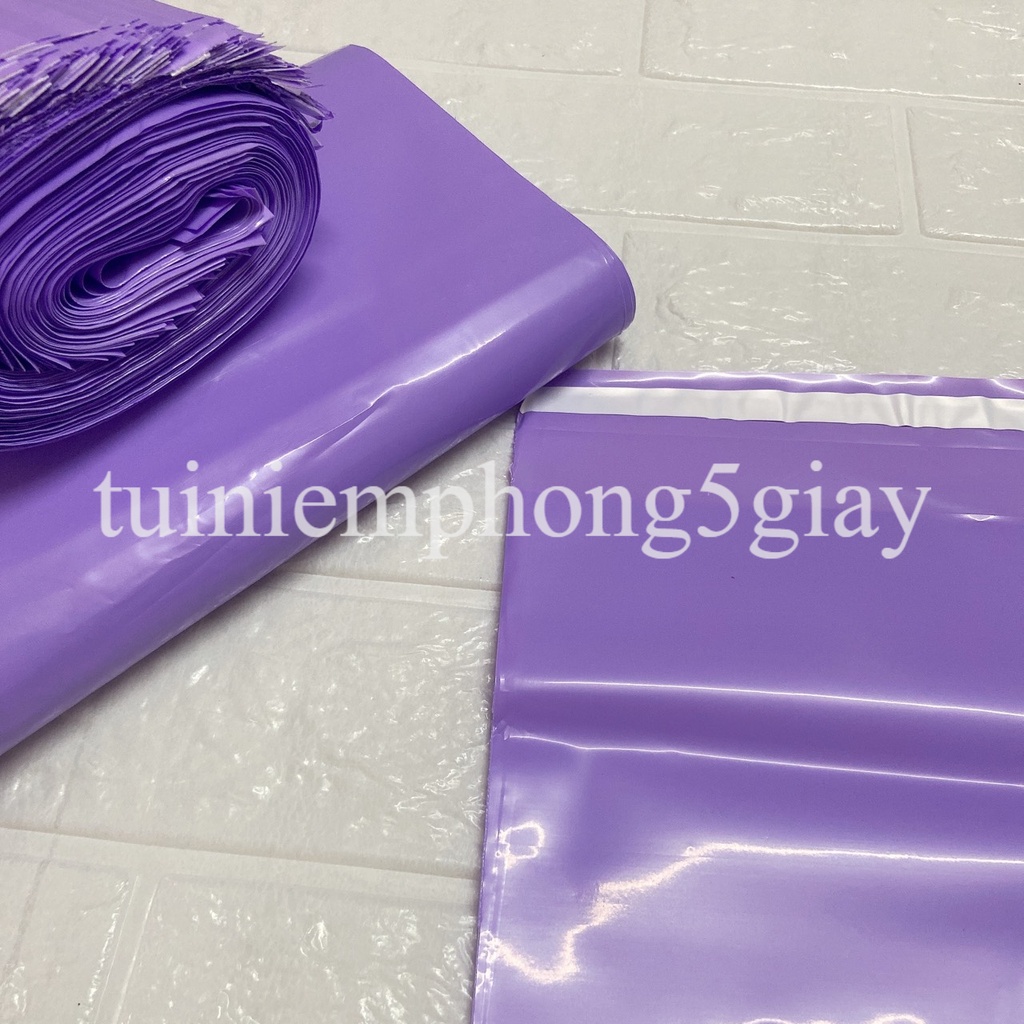 [1Kg–Màu tím-Đủ size] Túi gói hàng niêm phong tự dính - túi đóng hàng chuyển phát nhanh có sẵn keo dính – 5 GIÂY