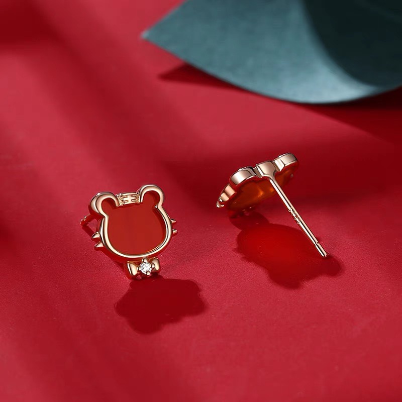 Bông Tai Bạc Mon Lilas Tài Lộc Đính Đá Đổi Màu Theo Nhiệt Độ K012201