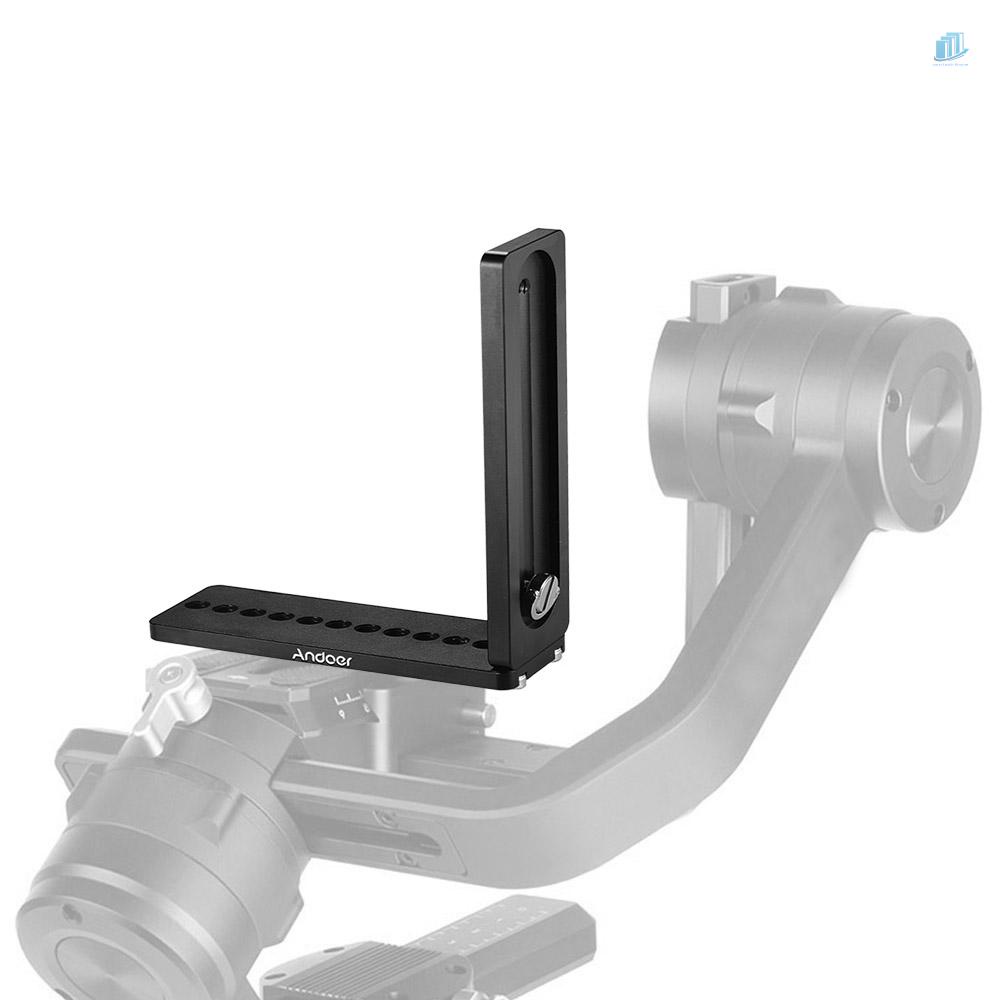 Giá Đỡ Máy Ảnh Hình Chữ L Bằng Hợp Kim Nhôm Kèm Ốc Vít 1/4 Inch Cho Máy Ảnh Andoer
