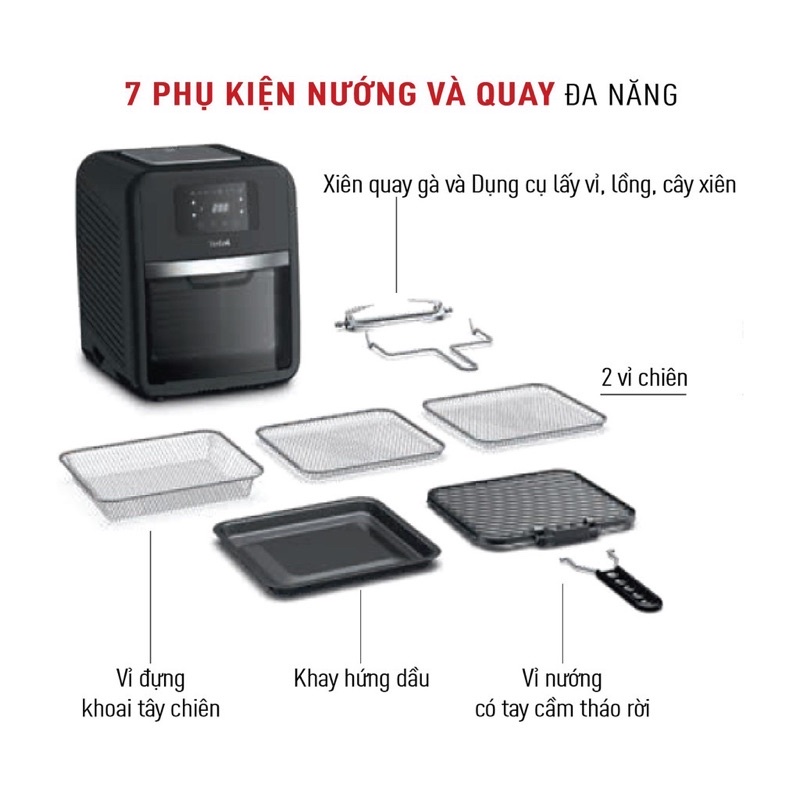 Nồi chiên không dầu 9 trong 1 Tefal FW501815