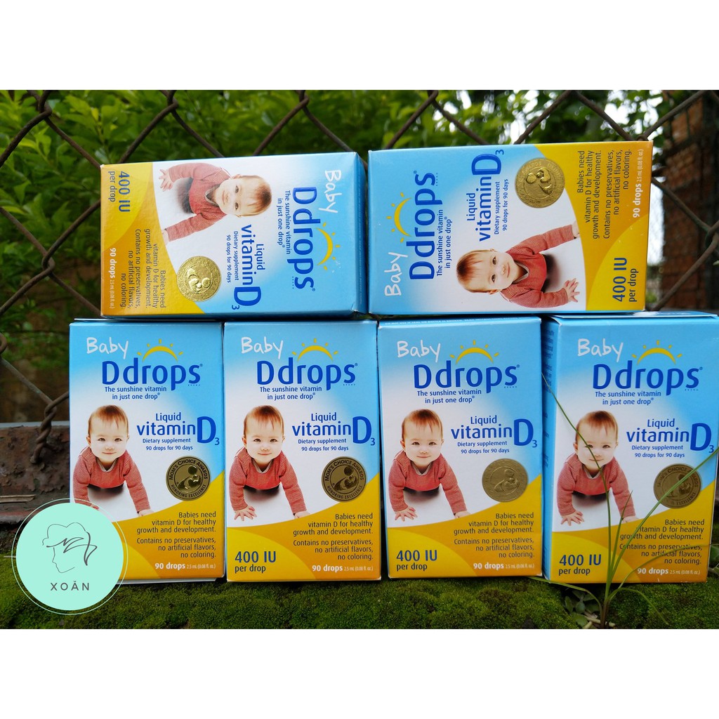 Vitamin D3 Ddrop cho bé dạng nhỏ giọt 2.5ml - 90 giọt