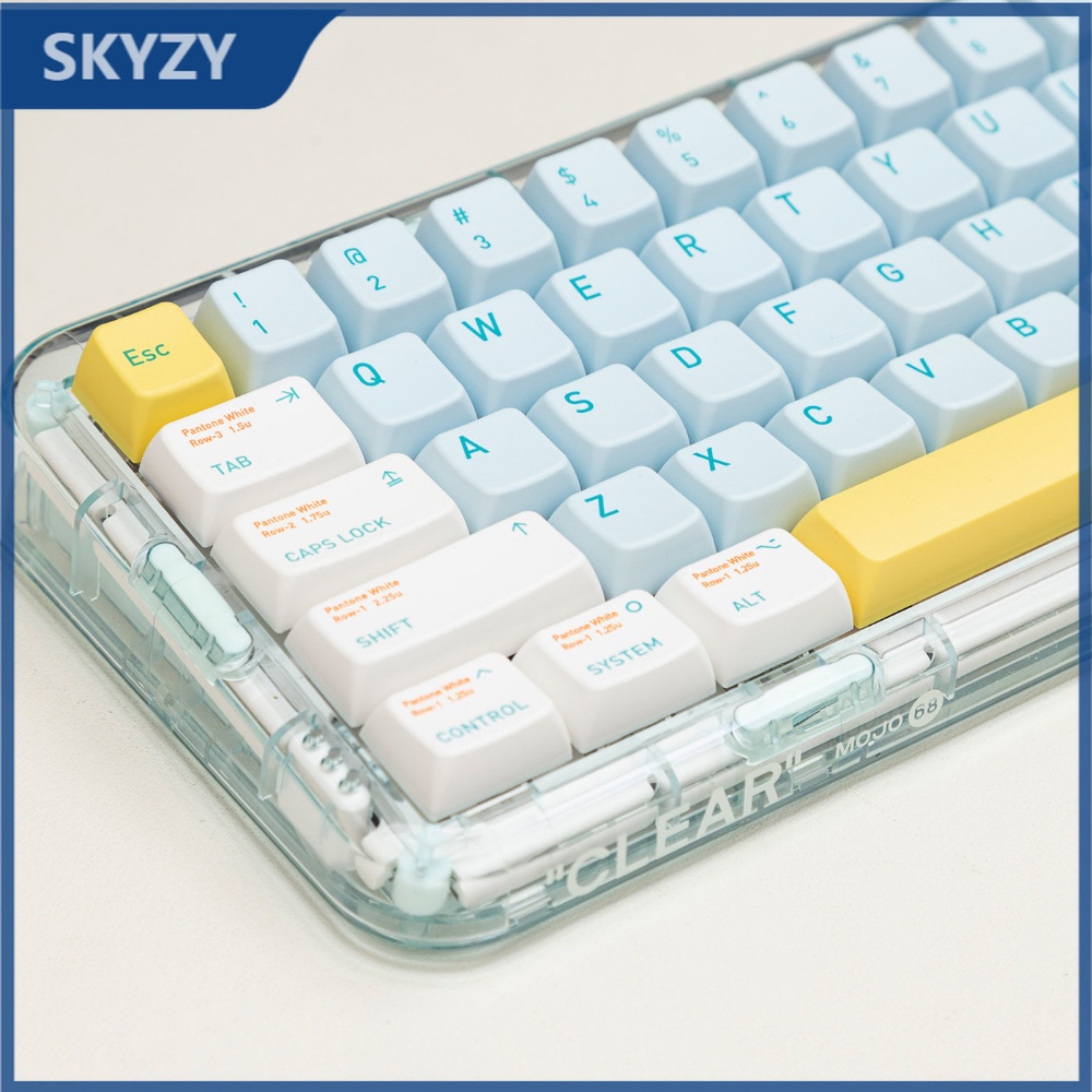 144 Phím Light blue Keycaps MDA Profile PBT Dye Sub bàn phím cơ học keycap Set