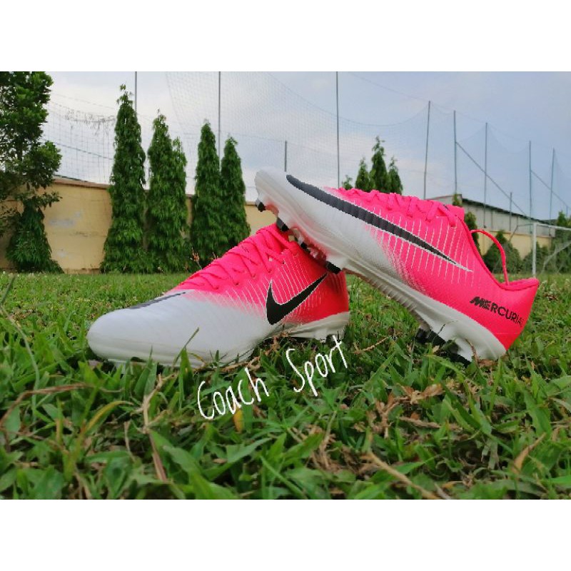 Giày bóng đá Mercurial Vapor 11 Fg màu hồng trắng
