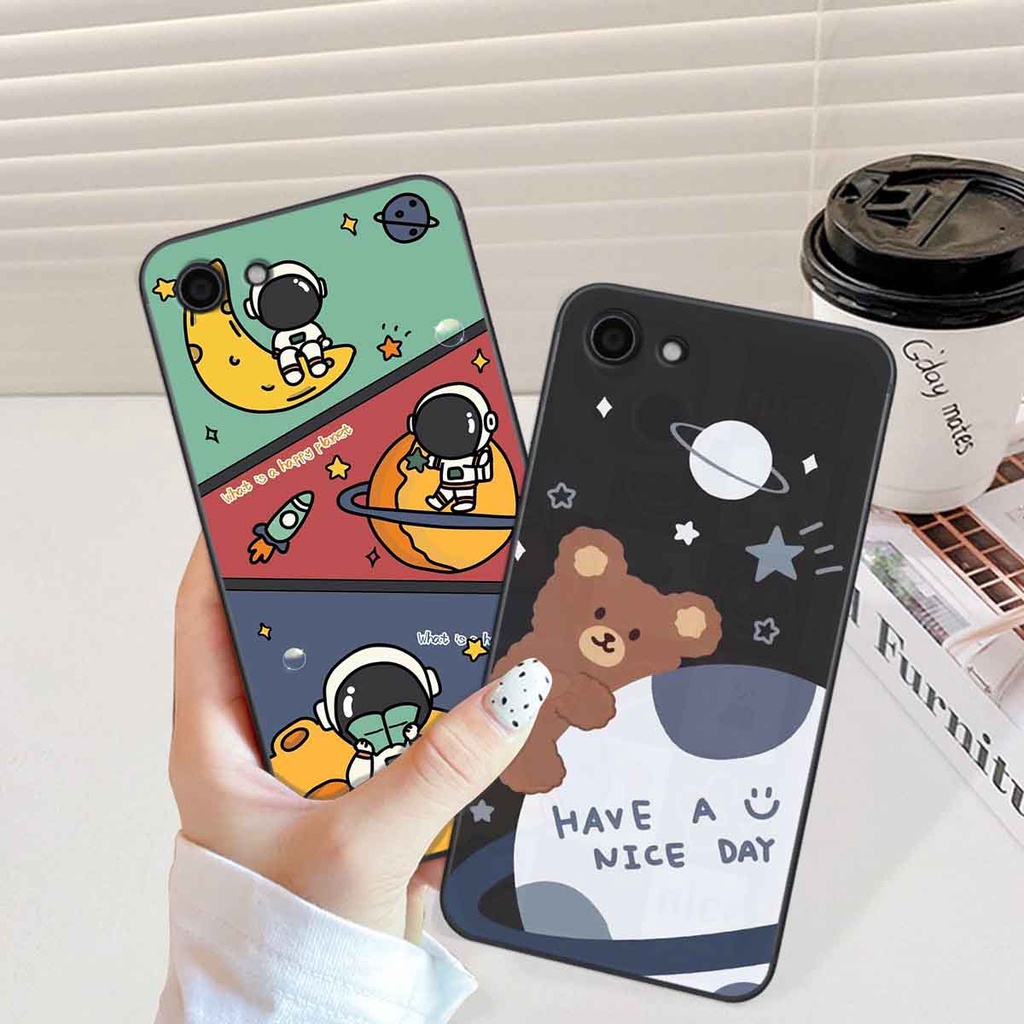Ốp Vivo Y81 / Y83 in hình vũ trụ, phi hành gia bầu trời cute dễ thương