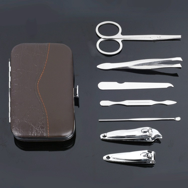 Bộ Cắt Móng Tay 7 Món Bằng Thép Không Gỉ Đa Chức Năng