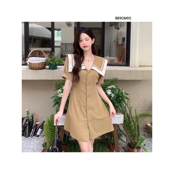 Đầm sơmi phối cổ H94 ( có bigsize )