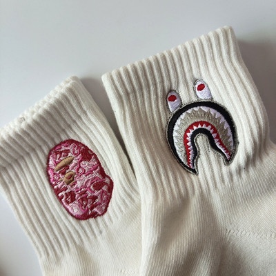 Vớ Cho Nam Và Nữ Ngắn Đế Dày Thêu Họa Tiết Phong Cách Thời Trang