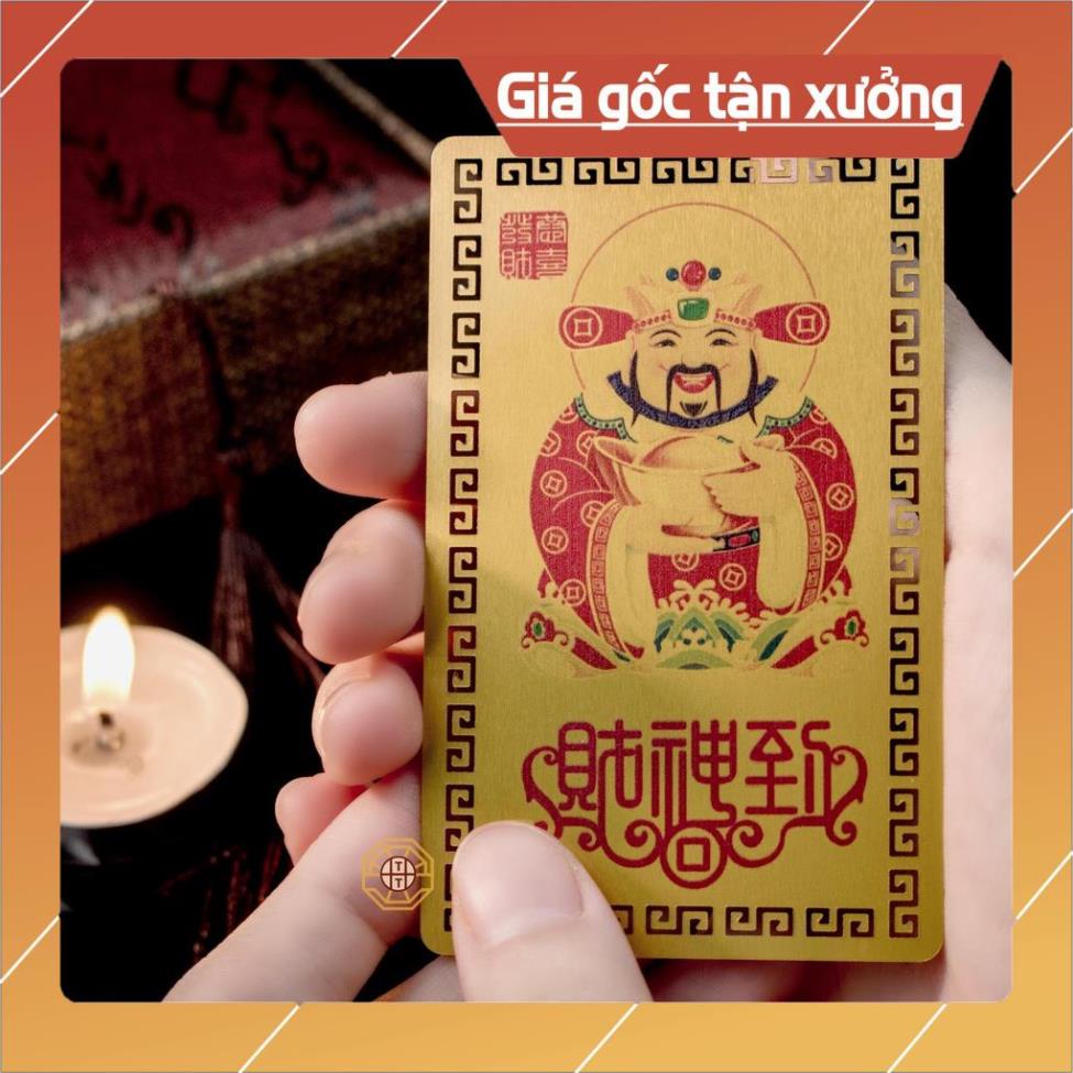 Kim Bài Linh Phù Tây Tạng để ốp điện thoại Chiêu Tài Lộc, Tình Duyên Thi Cử - Tổng Kho Sỉ Phong Thủy