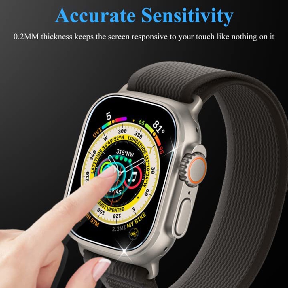 Kính Cường Lực Bảo Vệ Màn Hình Chống Trầy 49mm Cho Đồng Hồ Thông Minh Apple Watch Ultra 8 49mm