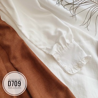 Bigsize Đầm nhung phối nơ cổ D709
