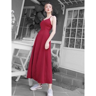 Đầm mút ngực dây lưng - ảnh thật ở cuối