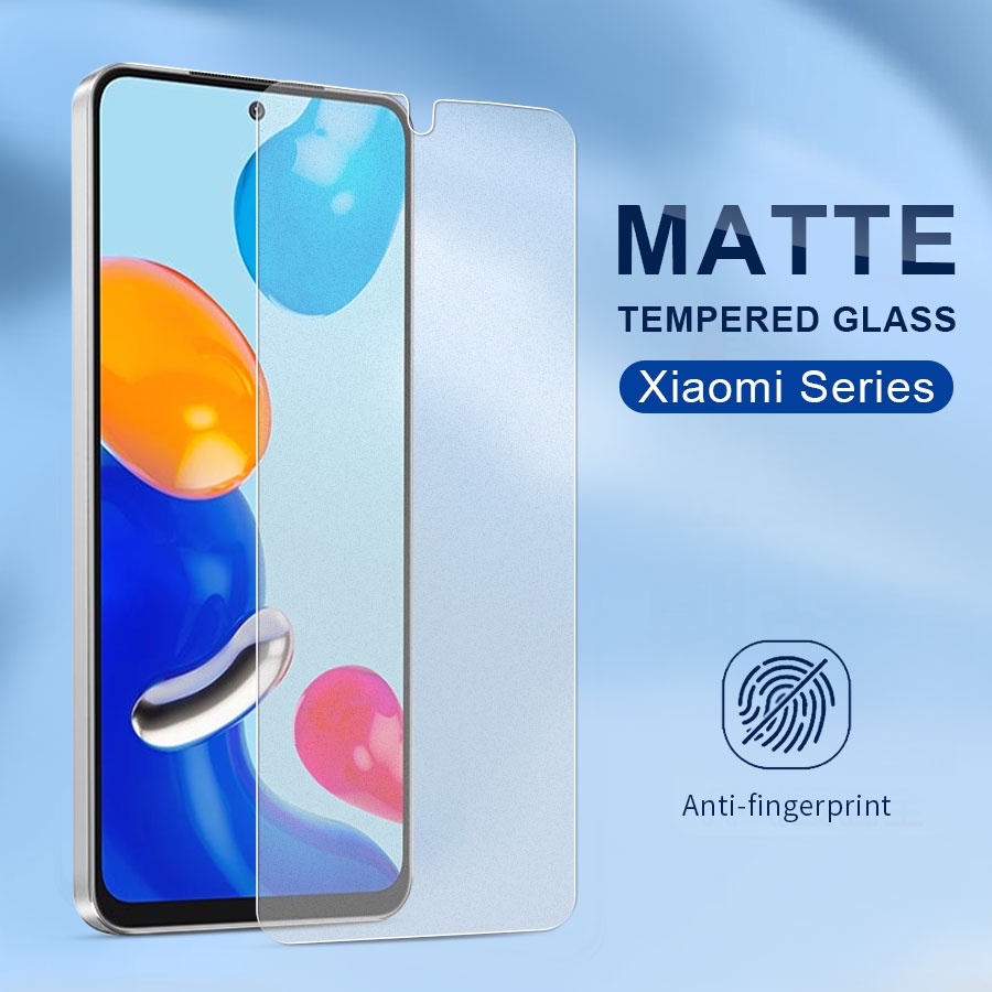 Kính Cường Lực Nhám Bảo Vệ Toàn Màn Hình Cho Xiaomi Mi Poco F5 F4 F3 M5 M4 M3 X3 X4 X5 Pro 12T 11T 9T 10T 11 12 Lite Redmi Note 7 8 9 10 11 12 12S 11S 10S 9S 9A 9C 10C