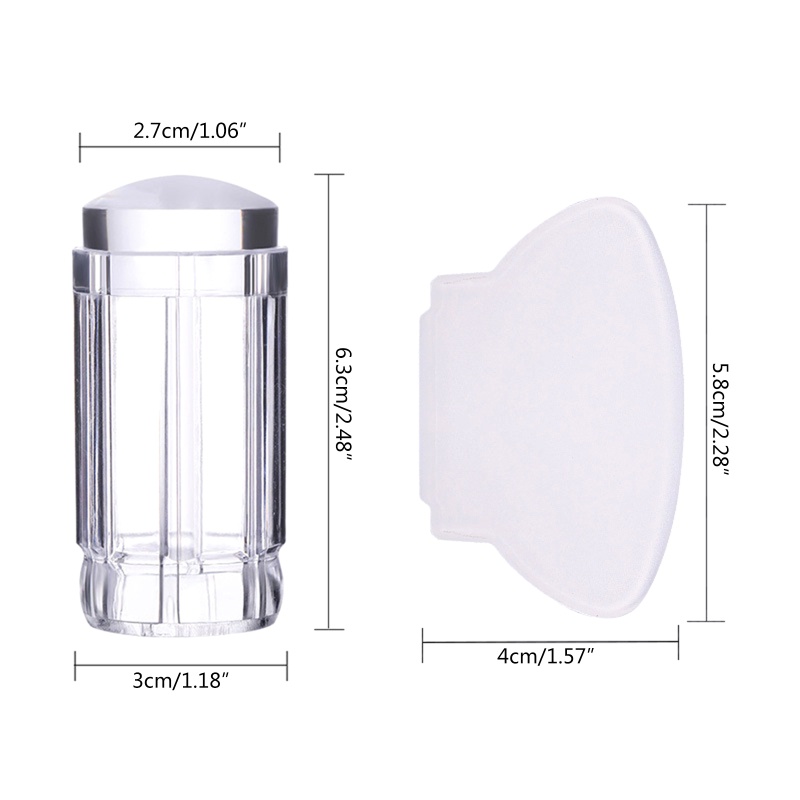 Set Dụng Cụ In Hình Trang Trí Móng Tay Bằng Silicone