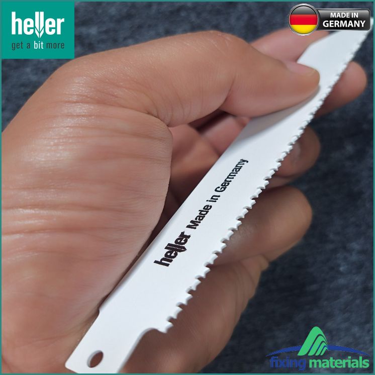 M-teeth-Lưỡi cưa kiếm HELLER Bi-Metal WZ 25815 9, Răng kiểu chữ M, dài 130mm (Cắt thép tấm, ống đồng, tôn, gỗ)